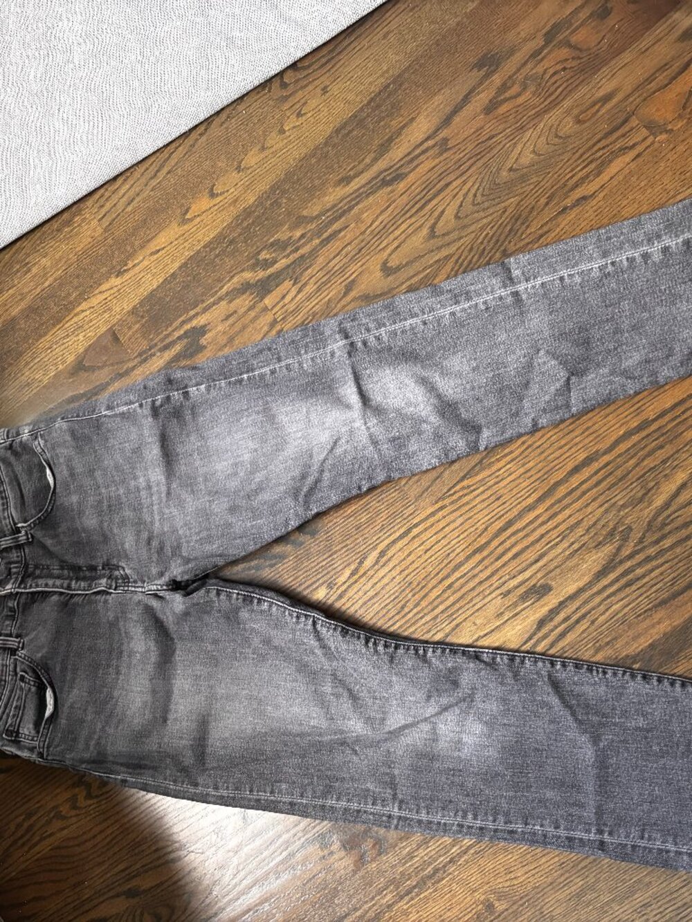 Grey Levi's 502 Taper Fit Jeans